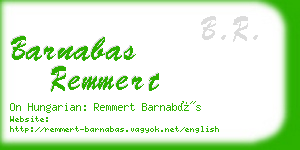 barnabas remmert business card